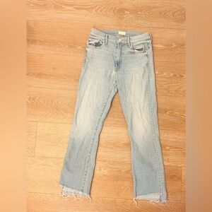 Mother Denim Insider Crop Step Fray- Fresh Catch
